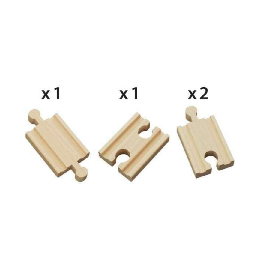 BRIO Mini Straight Tracks 4 pieces