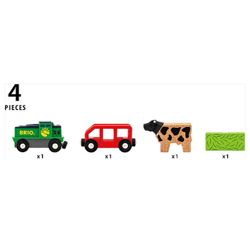 BRIO Farm Battery Train 4 pieces