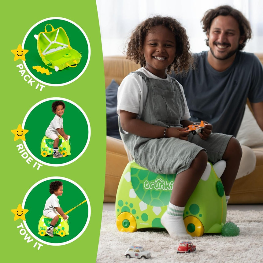 Trunki Ride on Luggage - Dudley the Dinosaur