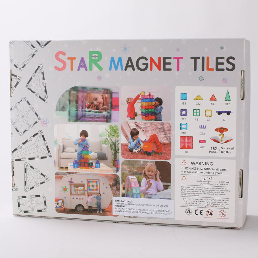 MNTL Classic Star Magnetic Tile 182 Pcs Set
