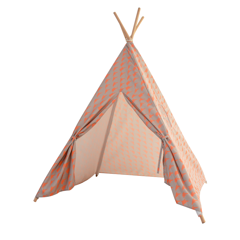 All 4 Kids Orange Unicorn Teepee