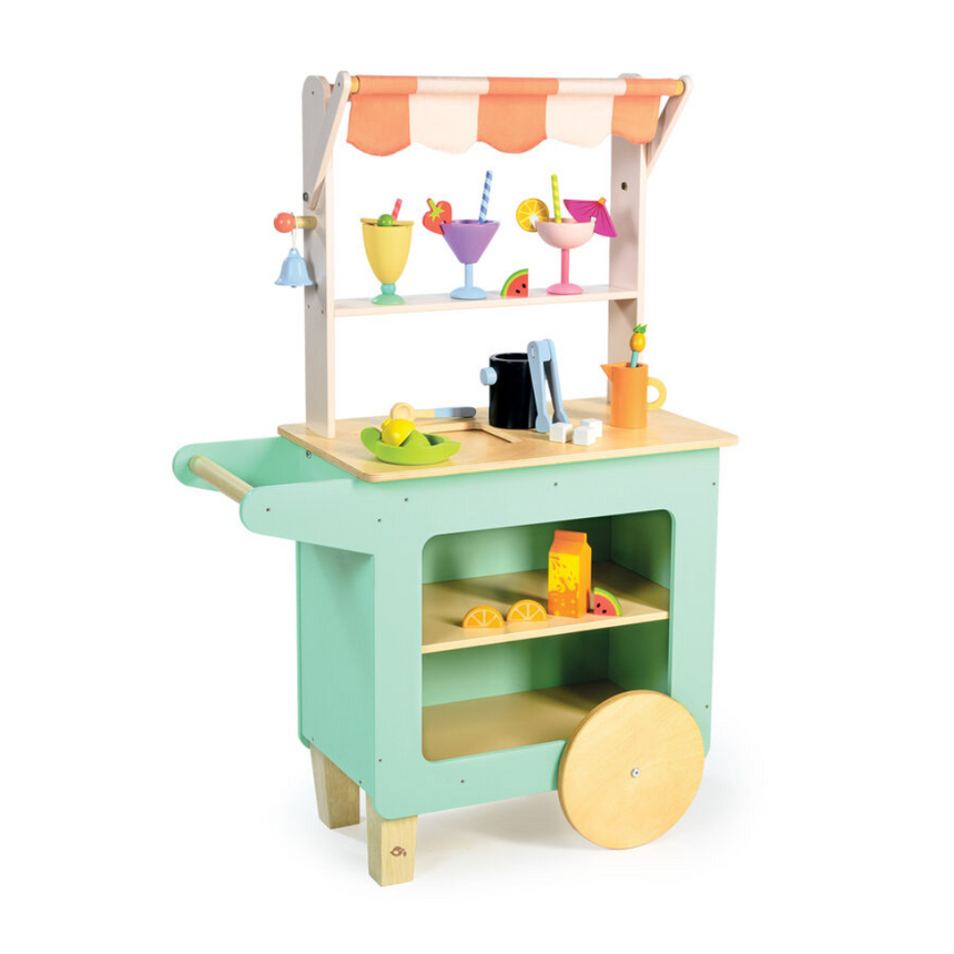 Tender Leaf Toys Pretend The Juice Bar Drinks Trolley