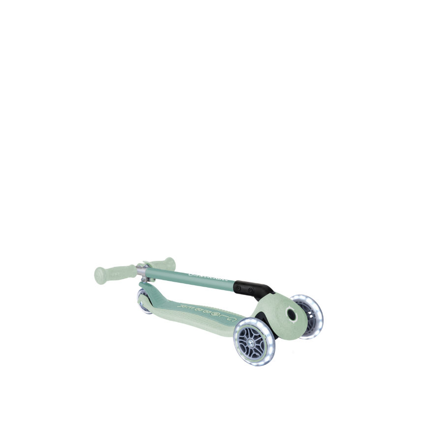 Globber ECOLOGIC PRIMO Foldable Scooter with Lights - Pistachio