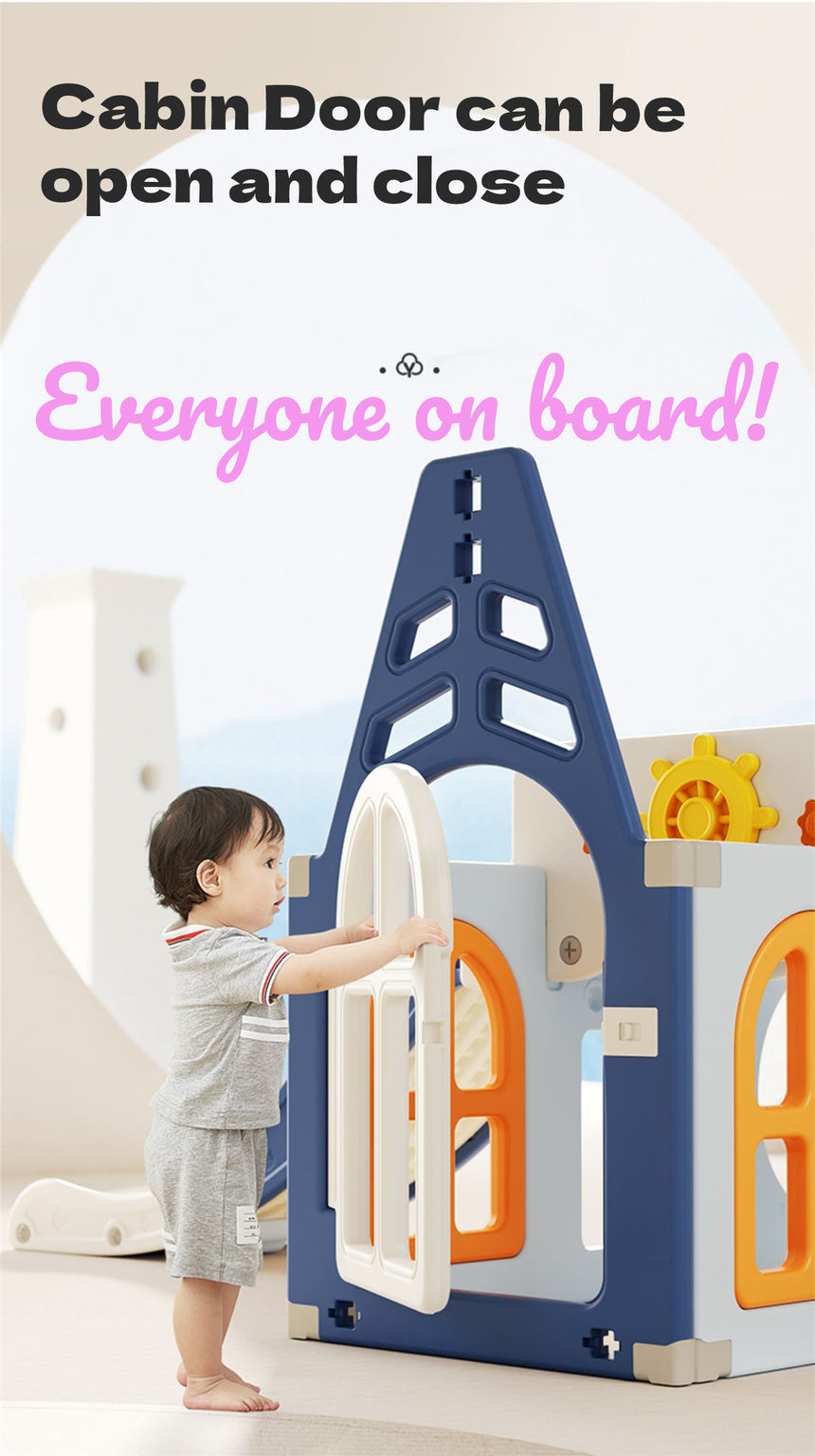 ALL 4 KIDS Hunter Pirate Ship Baby Slider Play Center