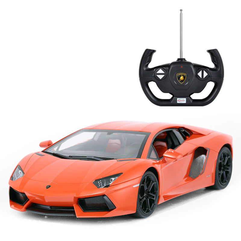 Rastar Licensed 1:10 Radio Control Car - Lamborghini Aventador LP700-4 Orange