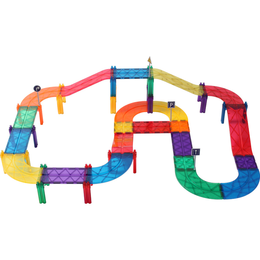 MNTL Classic Magnetic Car Track Set 52 Pcs