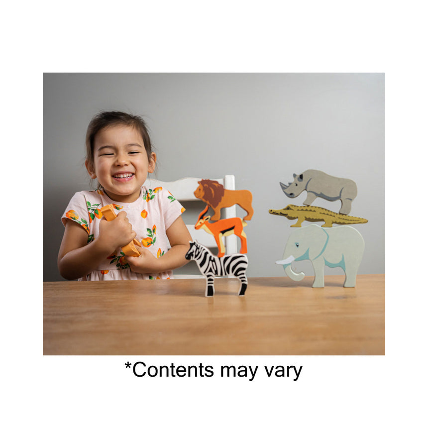 Tender Leaf Toys Wooden Selection of Safari Animals