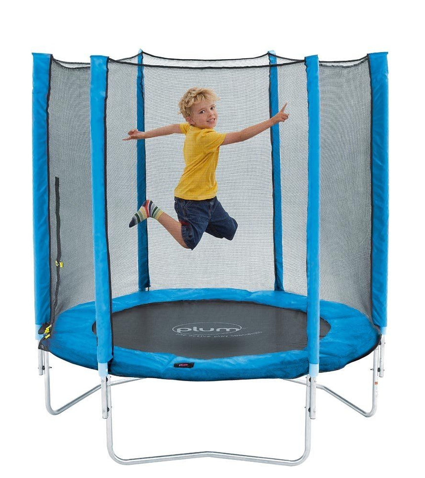 Plum 6ft Junior Trampoline And Enclosure  Blue