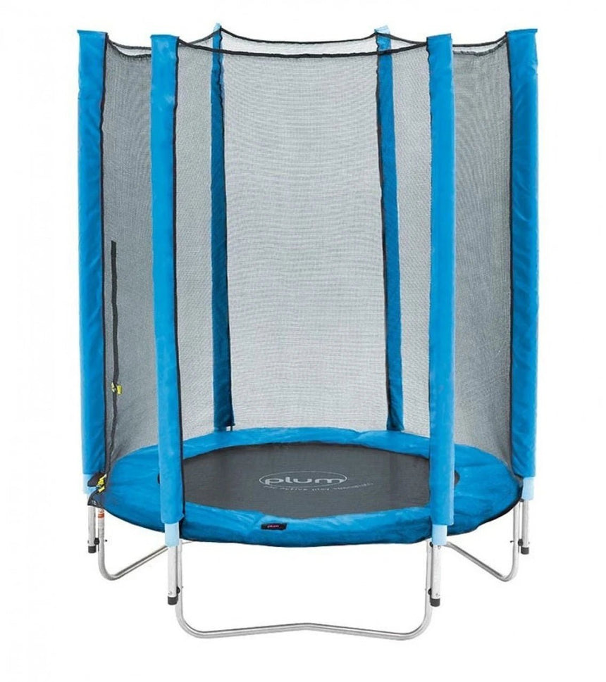 Plum 4.5ft Junior Trampoline And Enclosure  Blue
