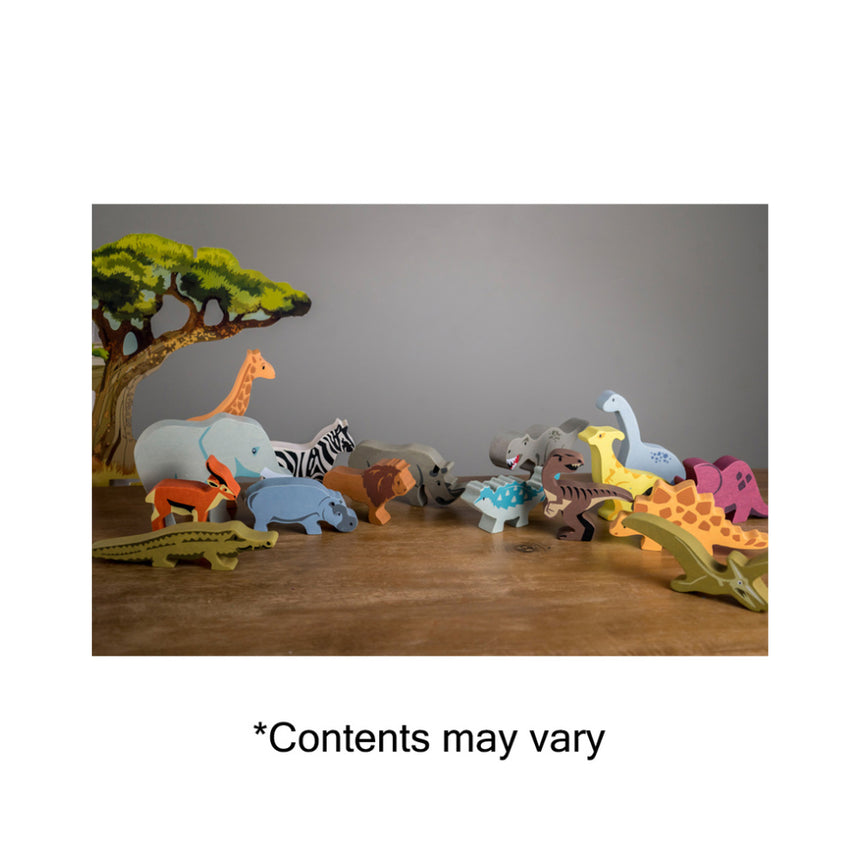 Tender Leaf Toys Wooden Selection of Wooden Dinosaurs