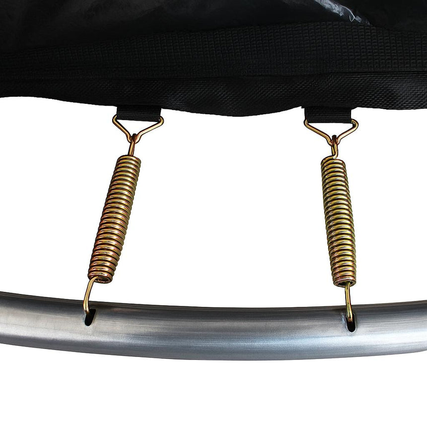 ALL 4 KIDS 8 FT Jump Zone Spring Trampoline with Basketball Board