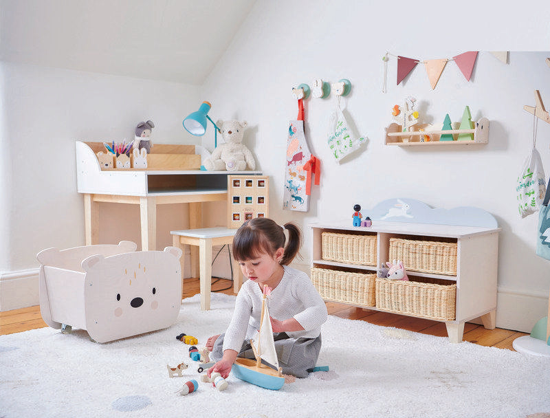 Tender Leaf Toys Kids Wooden Bunny Storage Unit