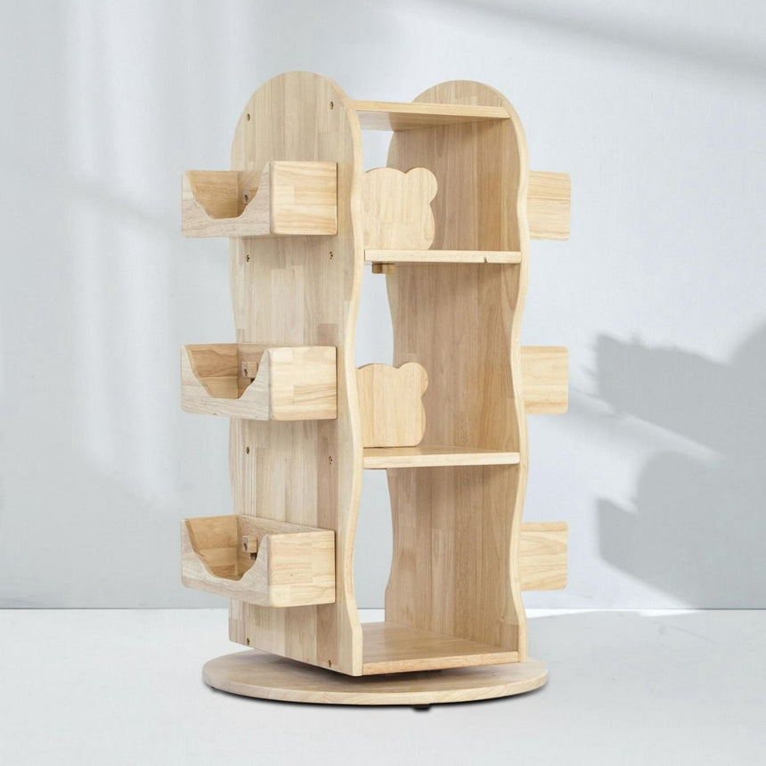 Bunny Tickles Revolving Solid Wood Bookcase