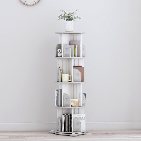 All 4 Kids Madelyn 4 Levels Revolving Bookcase - Grey