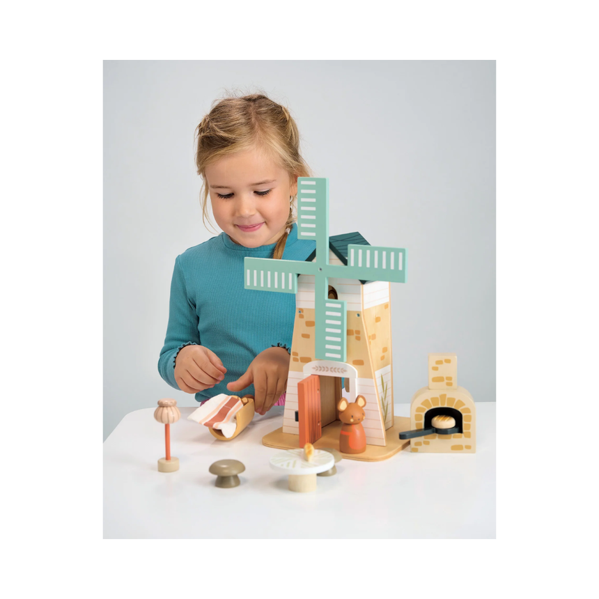 Tender Leaf Toys Wooden Penny Windmill Set