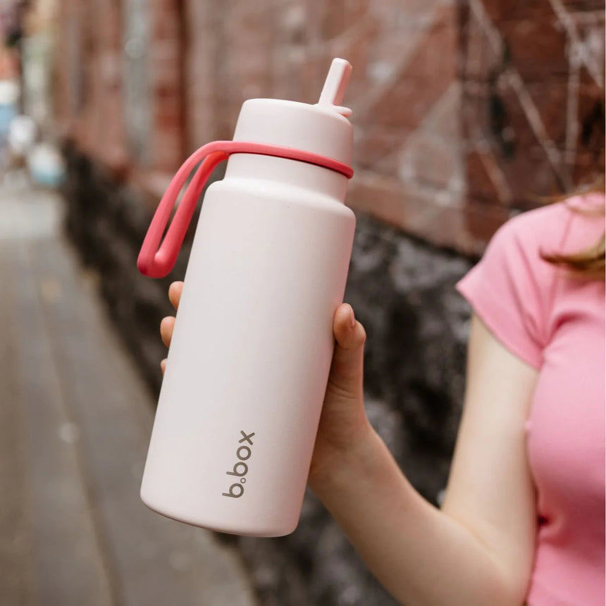 B.Box 1L Insulated Flip Top Drink Bottle - Pink Paradise
