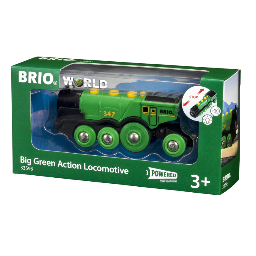 BRIO Big Green Action Locomotive