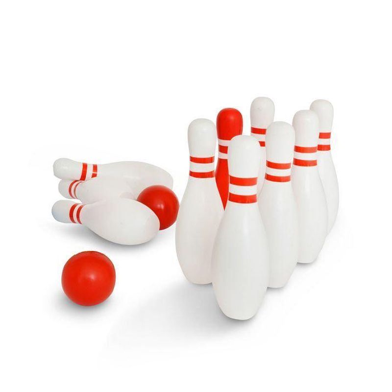 BS Toys Red and White Bowling