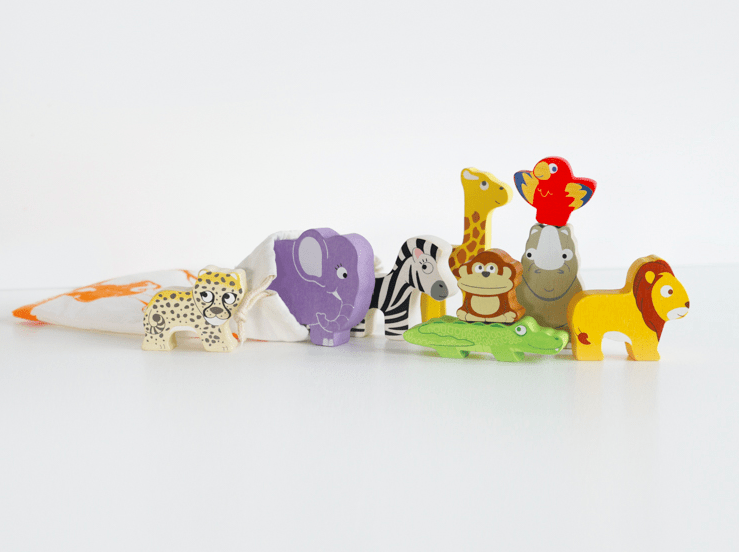 Le Toy Van Petilou Africa Stacking Tower & Bag