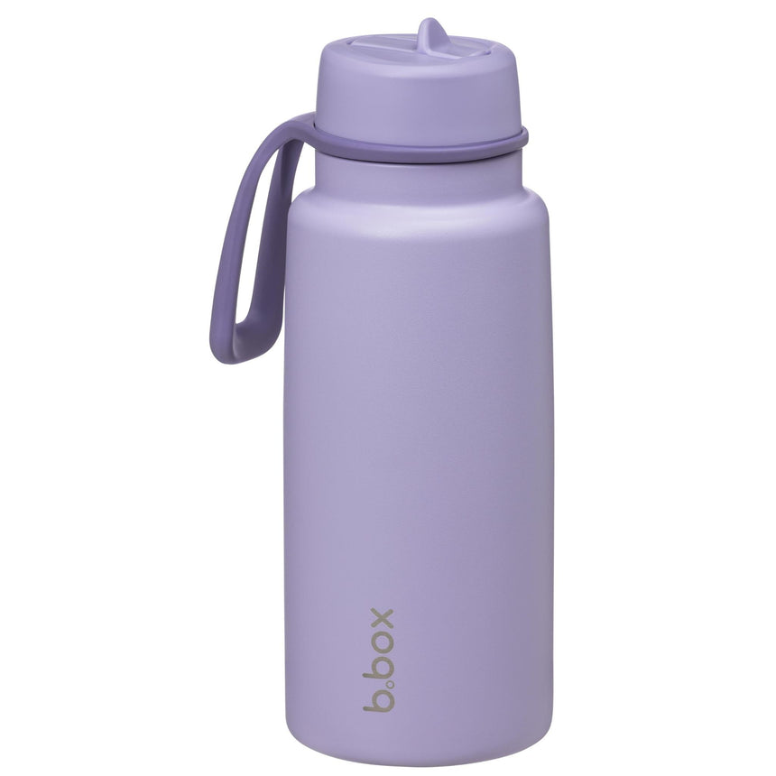 B.Box 1L Insulated Flip Top Drink Bottle - Lilac Love