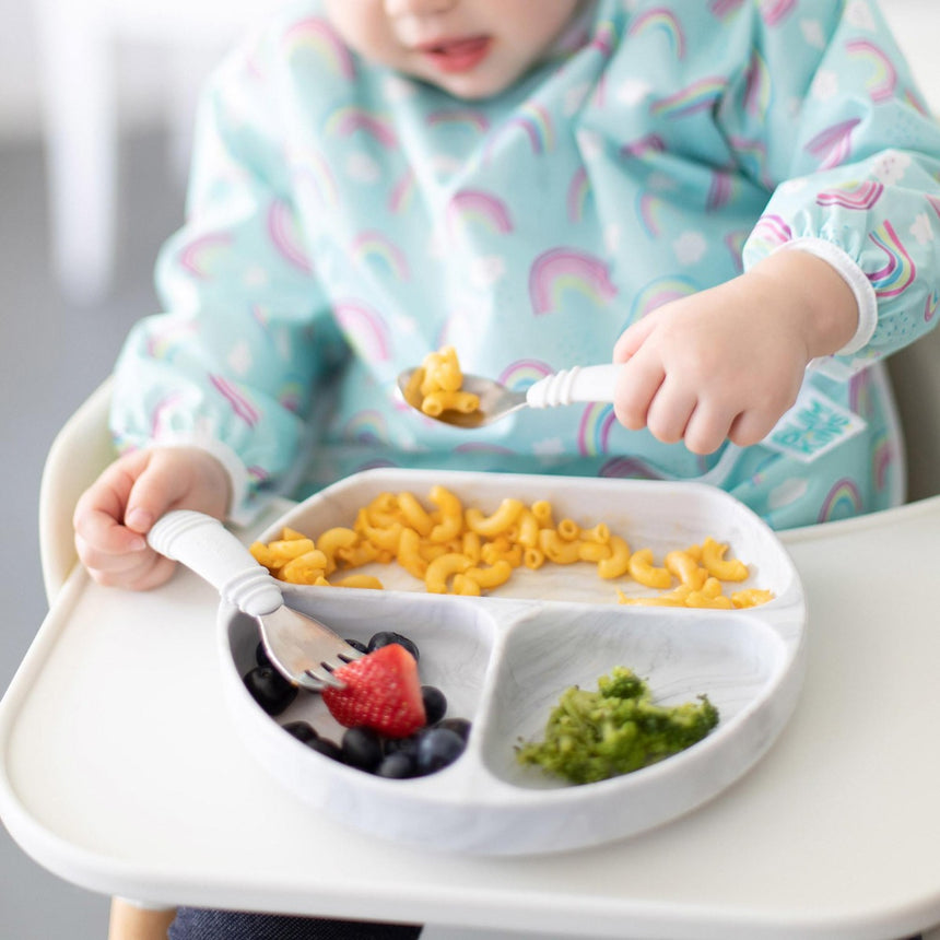 Bumkins Waterproof Sleeved Bib - Rainbows