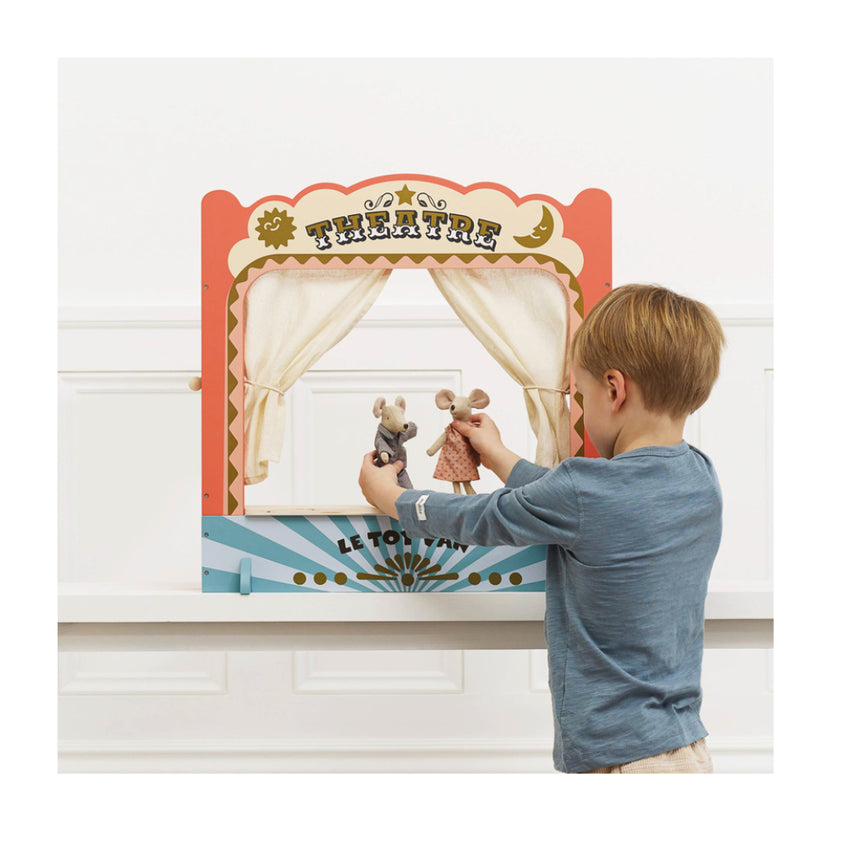 Le Toy Van Kitchen Tabletop Puppet Wooden Theatre