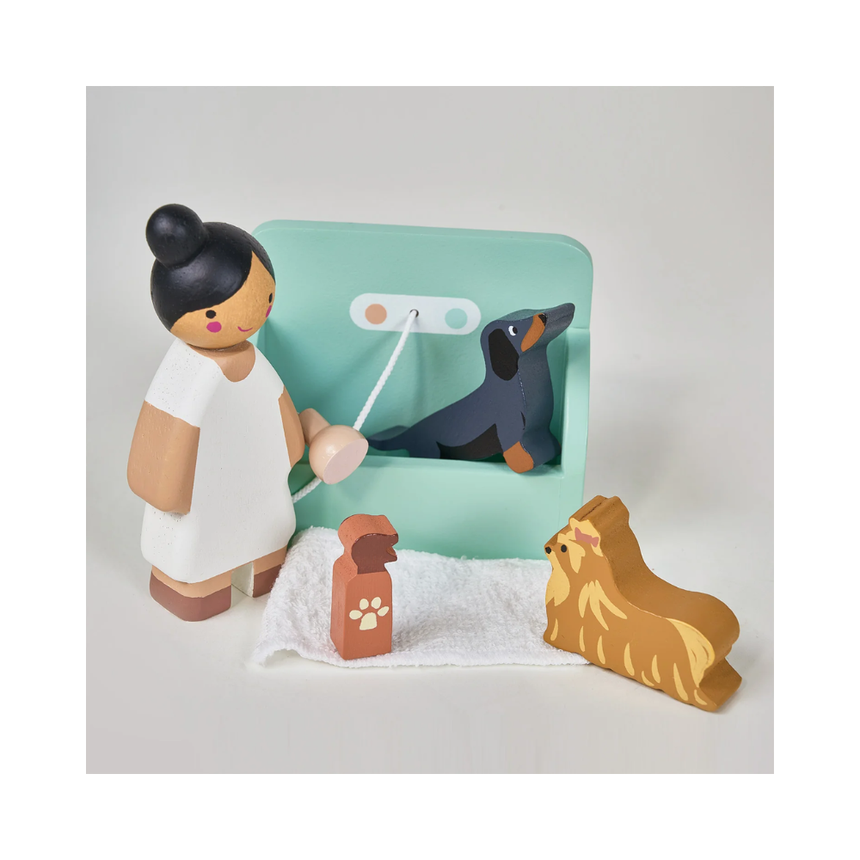 Tender Leaf Toys Waggy Tails Dog Salon Play Set