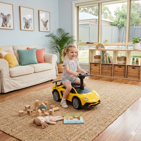 All 4 Kids Licensed Lamborghini Ride On Push Car