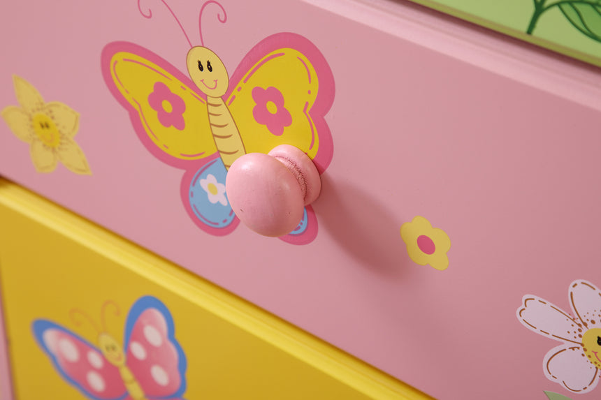 ALL 4 KIDS Olivia the Fairy Girl’s 3 Drawer Bedside Table