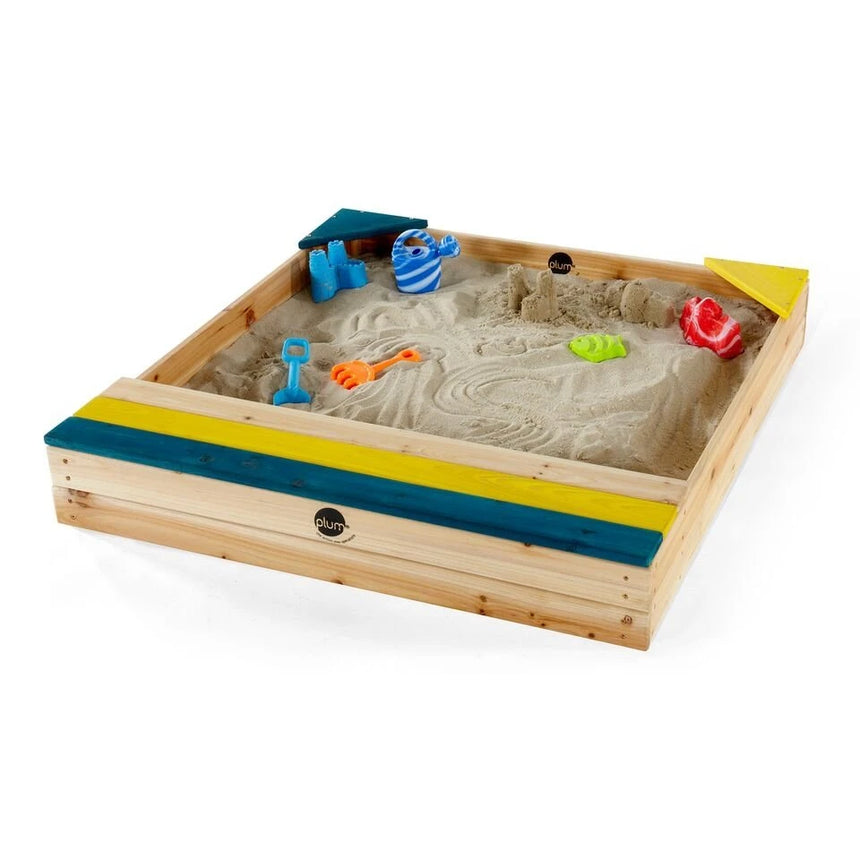 Plum Store-it Wooden Sand Pit