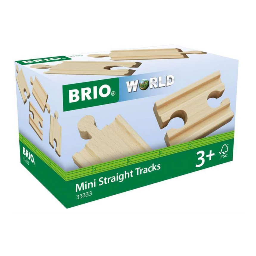 BRIO Mini Straight Tracks 4 pieces