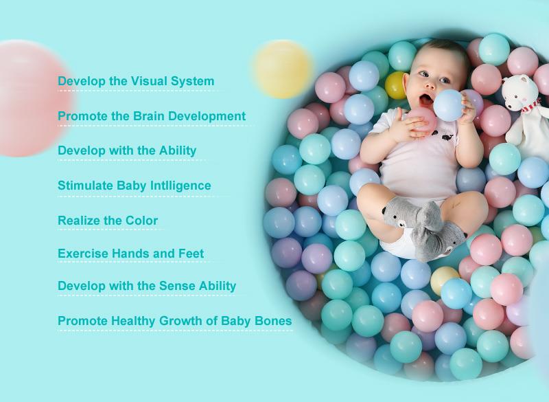 Joy Baby 100 PCS Mix Colour 7cm Anti-Press Pit Ocean Ball