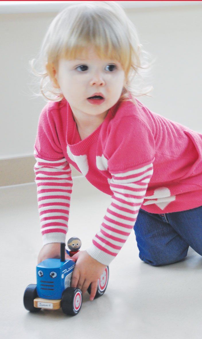 Indigo Jamm Wooden Tractor Ted