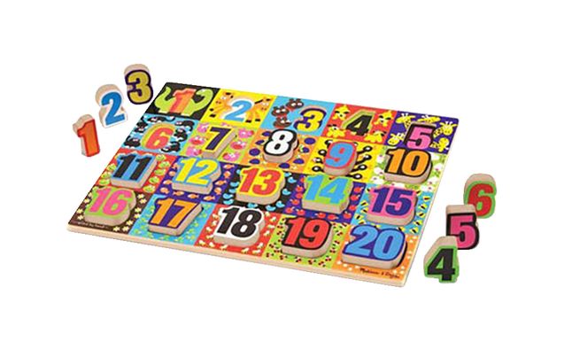 Melissa & Doug Jumbo Numbers Chunky Puzzle 20 Pieces