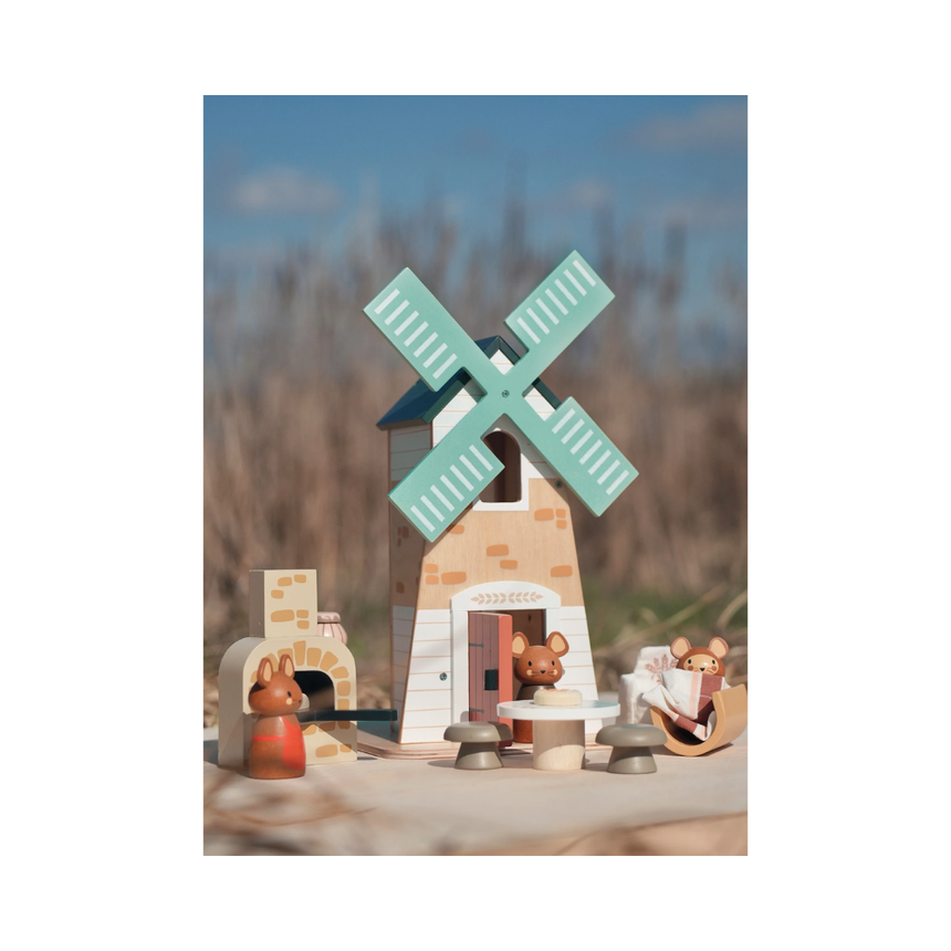 Tender Leaf Toys Wooden Penny Windmill Set