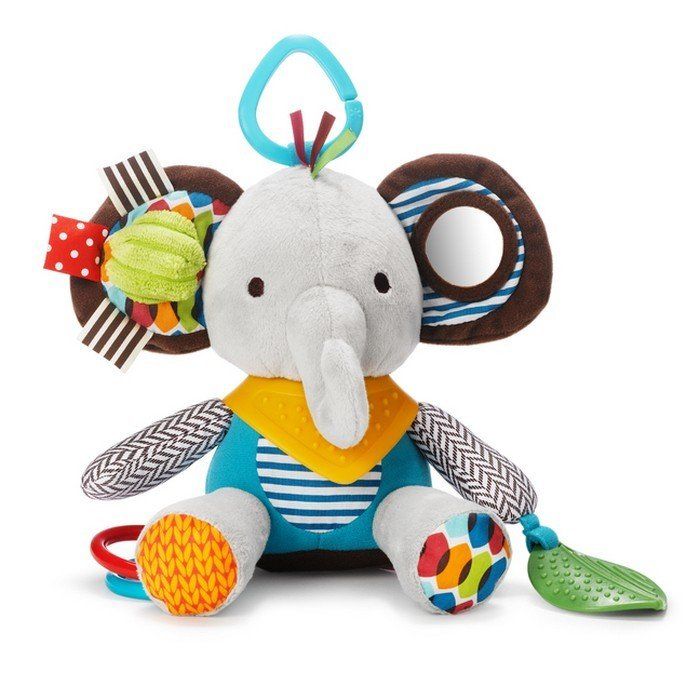 Skip Hop Bandana Buddies Plush Teething Toy - Activity Elephant