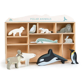Tender Leaf Toys Display Shelf Set - Polar Animals