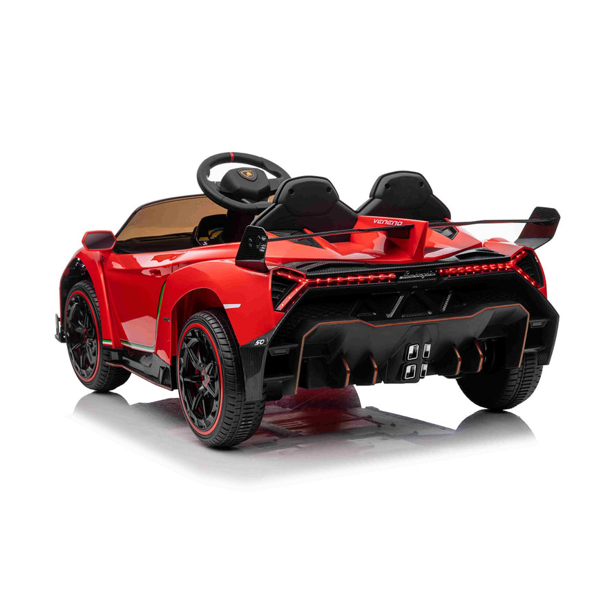 All 4 Kids Licensed Lamborghini Veneno Roadster Electrical Ride on Car - Red