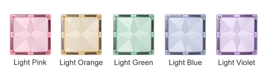 MNTL Pastel Space Travelling Magnetic Tile Set 177 Pcs