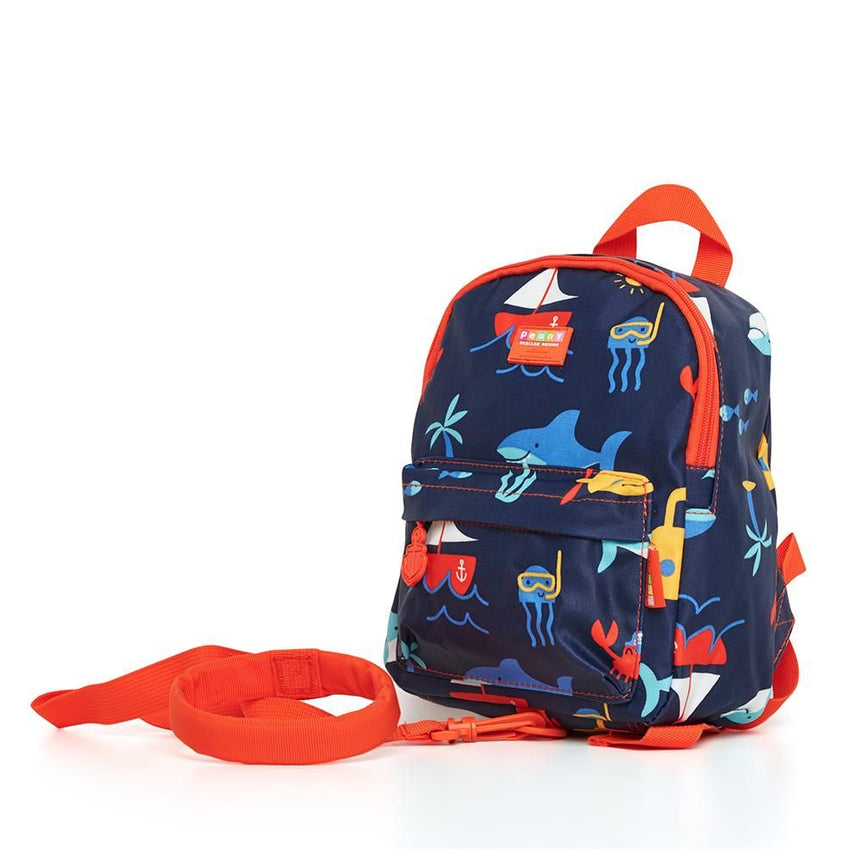 Penny Scallan Toddler Mini Backpack with Rein - Anchors Away