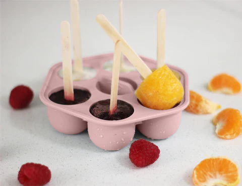 Cherub Baby Silicone Freezer Tray & Icy Pole Moulds - Dusty Rose