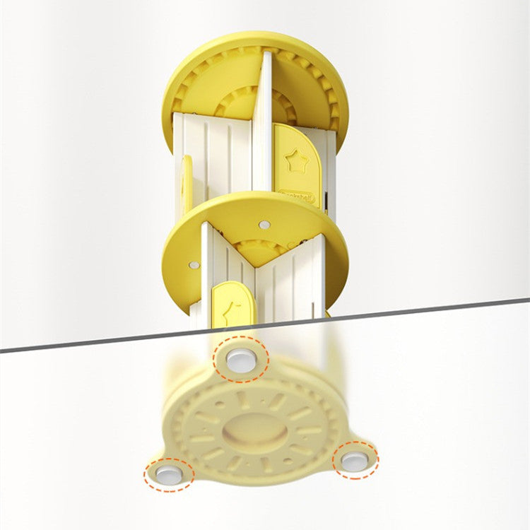 All 4 Kids Madelyn 4 Levels Revolving Bookcase - Pink