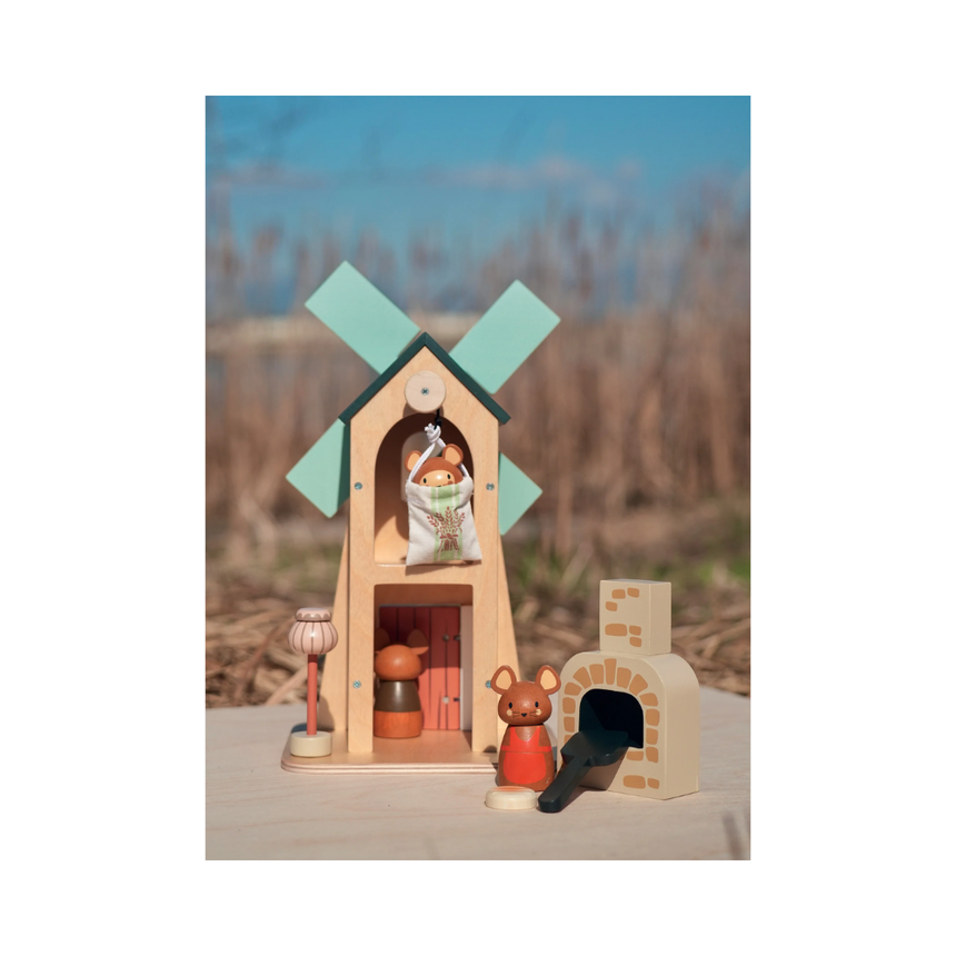 Tender Leaf Toys Wooden Penny Windmill Set