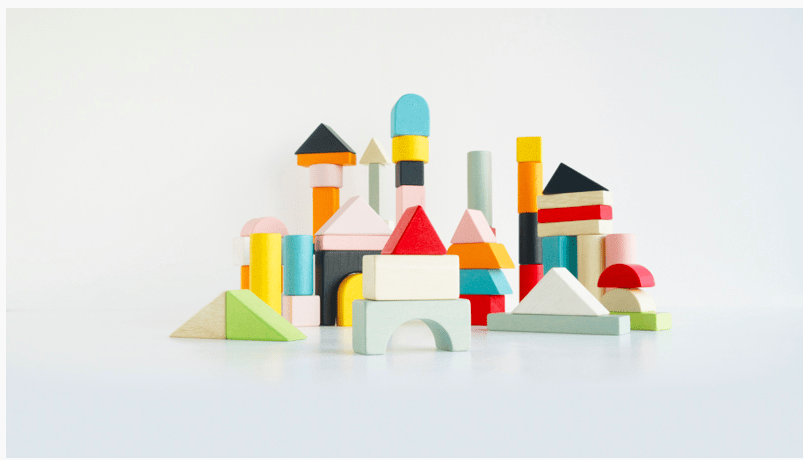 Le Toy Van Petilou 60 piece Building Blocks Set & Bag