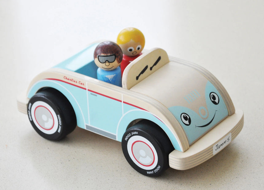 Indigo Jamm Wooden Charlie's Car