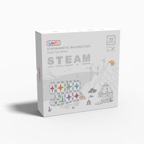 MNTL Classic Road Trip Magnetic Tile Set 72 Pcs