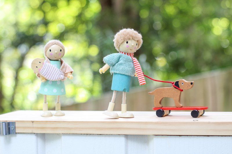 Tender Leaf Toys Doll Mrs Goodwood with Flexible Limbs & a Baby