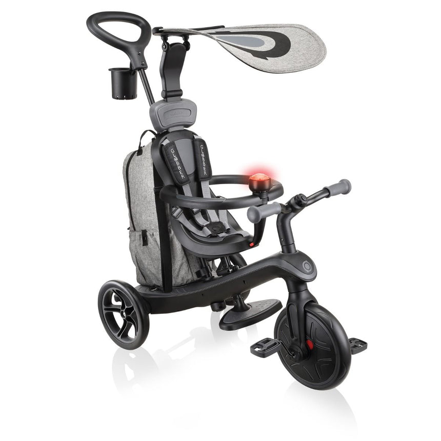 Globber Explorer Trike 4 in 1 DELUXE PLAY - Black/Grey