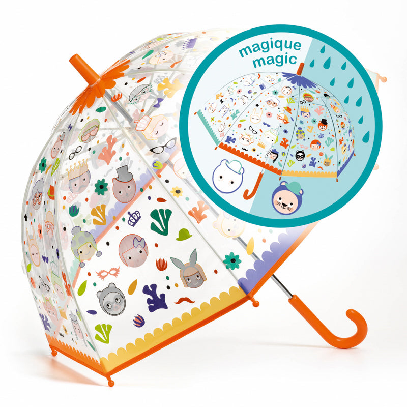 Djeco Faces Colour Change PVC Child Umbrella
