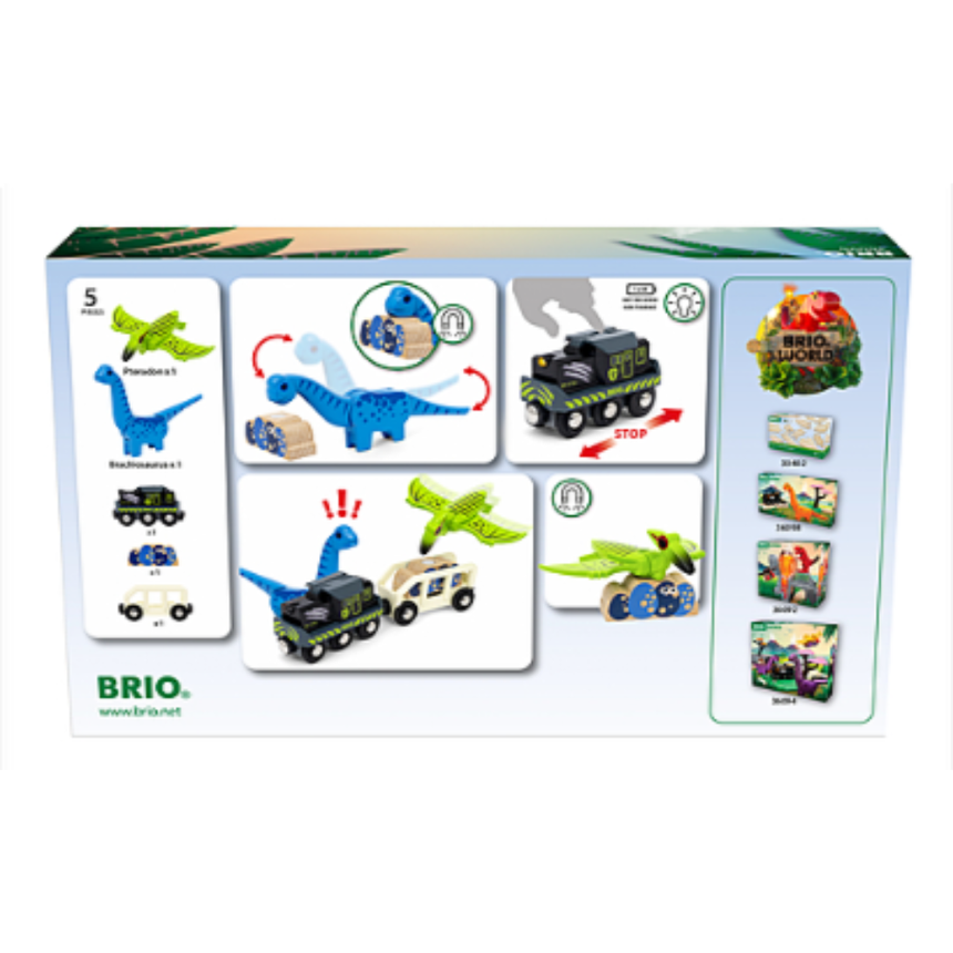 BRIO Dinosaur Battery Train 5 pieces